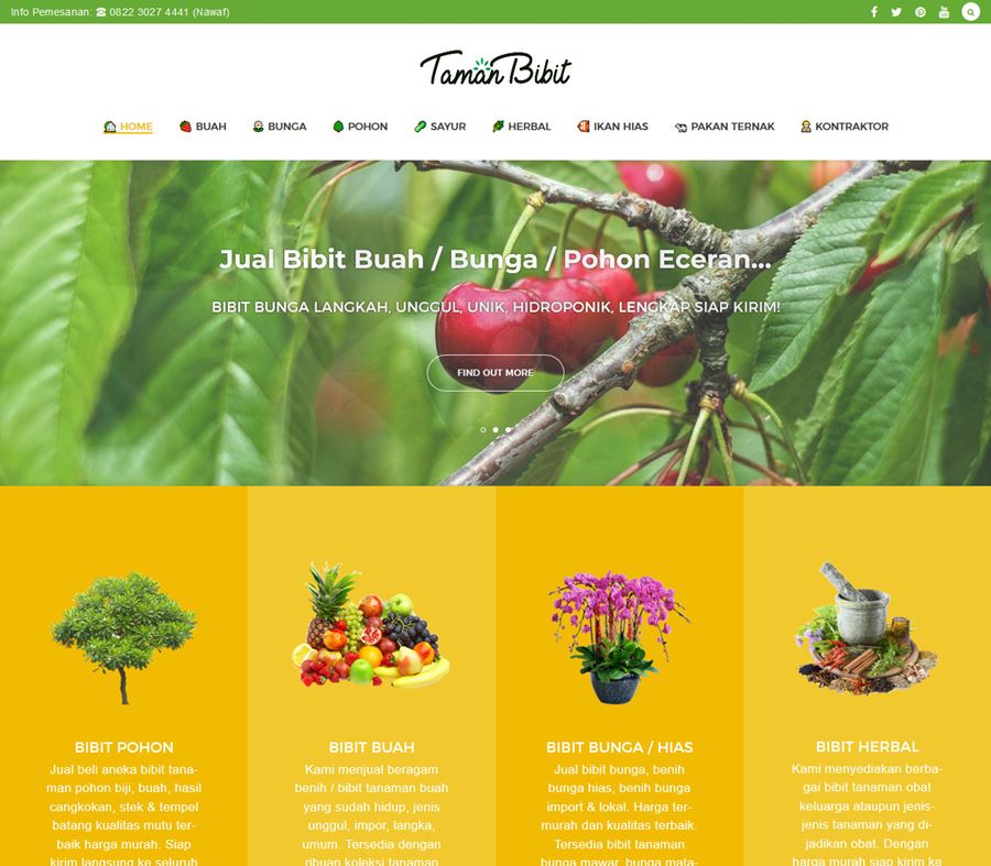 TamanBibit.com - Full Web Development